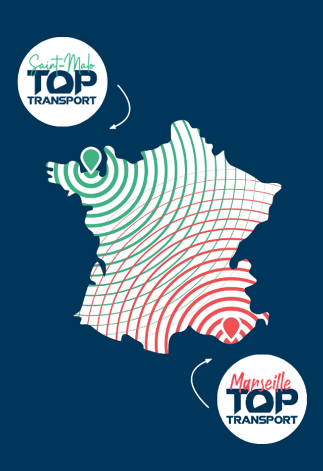 carte de france logo top transport