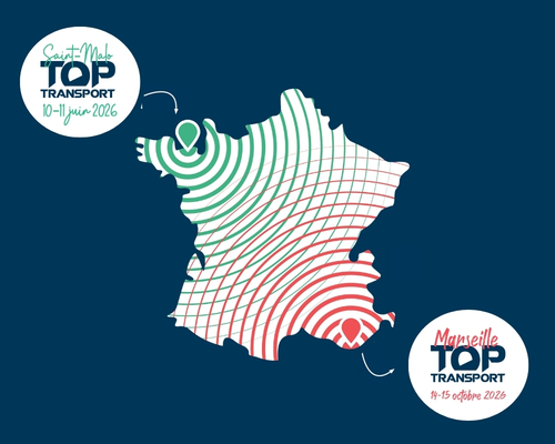 Présence de Top Transport sur une carte de France
