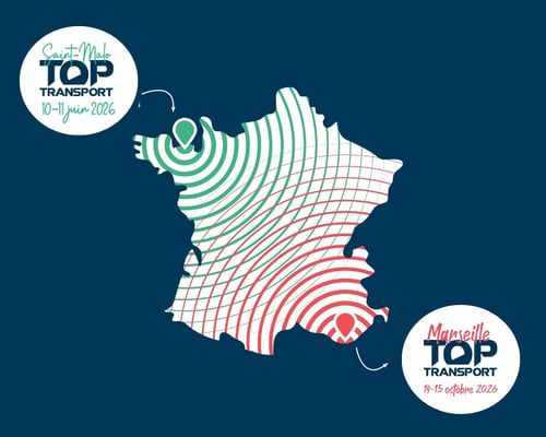 Présence de Top Transport sur une carte de France