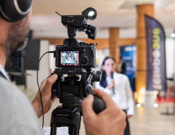 Interview d'un speaker lors de Top Transport Europe 2023