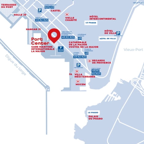 Plan du port de Marseille Fos, Opération hors les murs de Top Transport Europe
